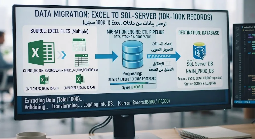 [ODO-02-004-0002] Excel फ़ाइलों से डेटा माइग्रेशन (10K-100K रिकॉर्ड)