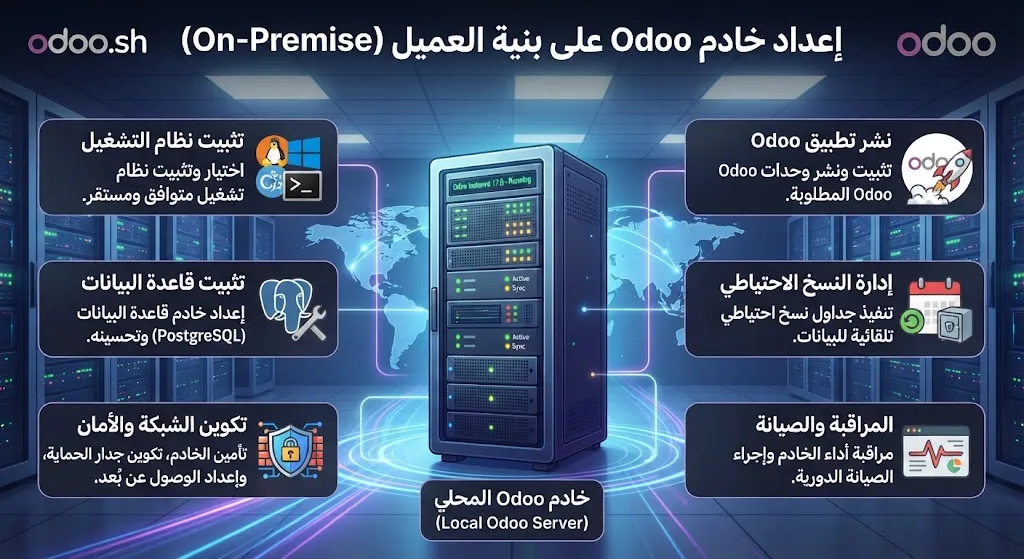 在客户基础设施上部署 Odoo 服务器（本地部署）