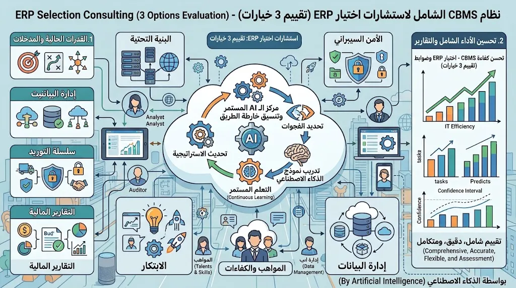 [CON-01-002-0003] استشارات اختيار ERP (تقييم 3 خيارات)