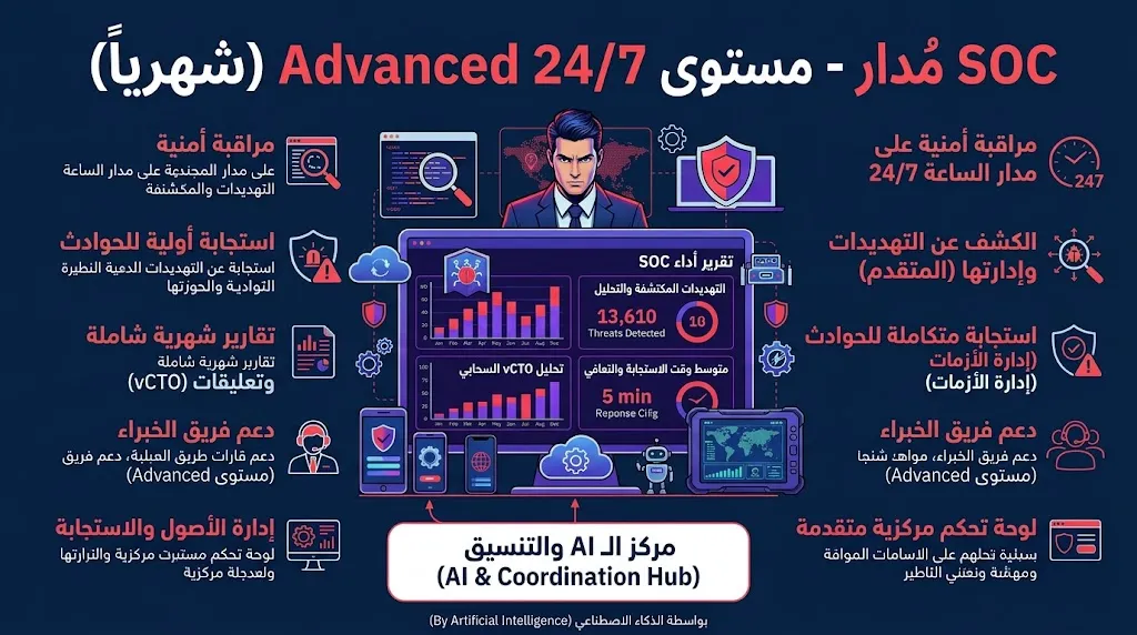 SOC gestionado - nivel Advanced 24/7 (mensual)