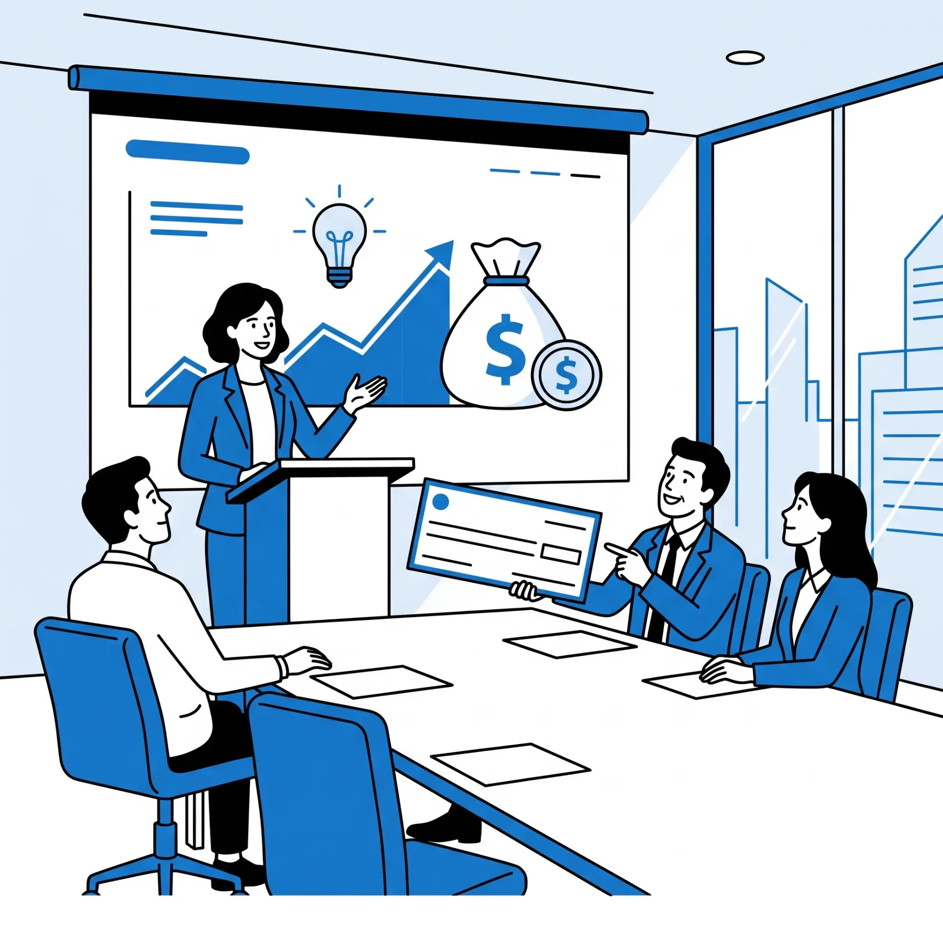 Pitch deck professionnel pour investisseurs