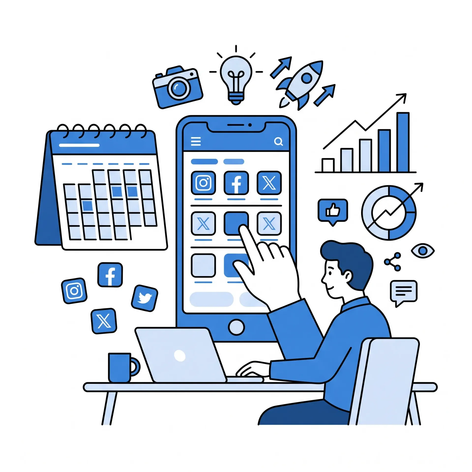 Comprehensive Social Media Management - Basic (Monthly)