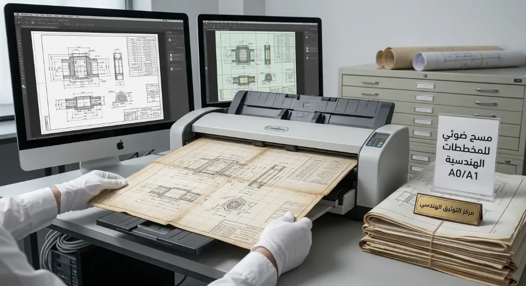 Scanning of A0/A1 Engineering Drawings
