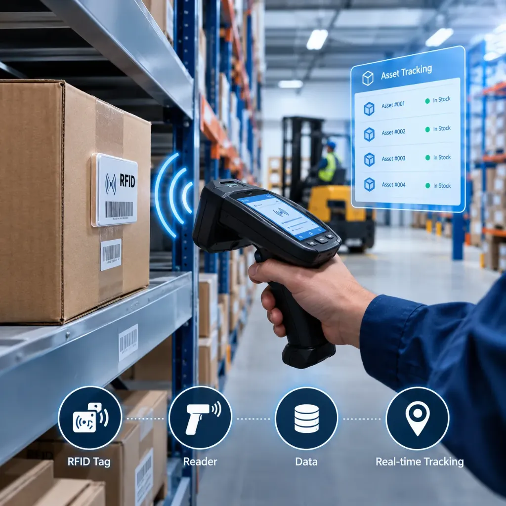 [IOT-01-002-0004] वेयरहाउस के भीतर एसेट ट्रैकिंग सिस्टम (RFID)