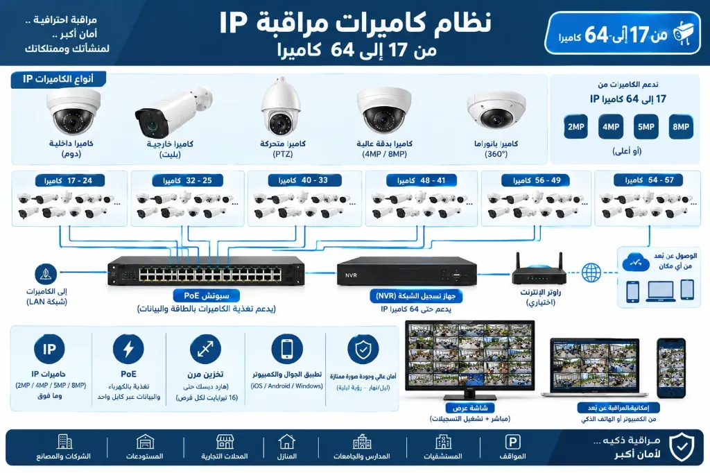 [IOT-02-002-0004] IP-видеонаблюдение - 17-64 камеры