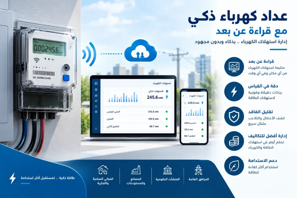 Medidor eléctrico inteligente con lectura remota